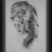 lion princess pencil drawing